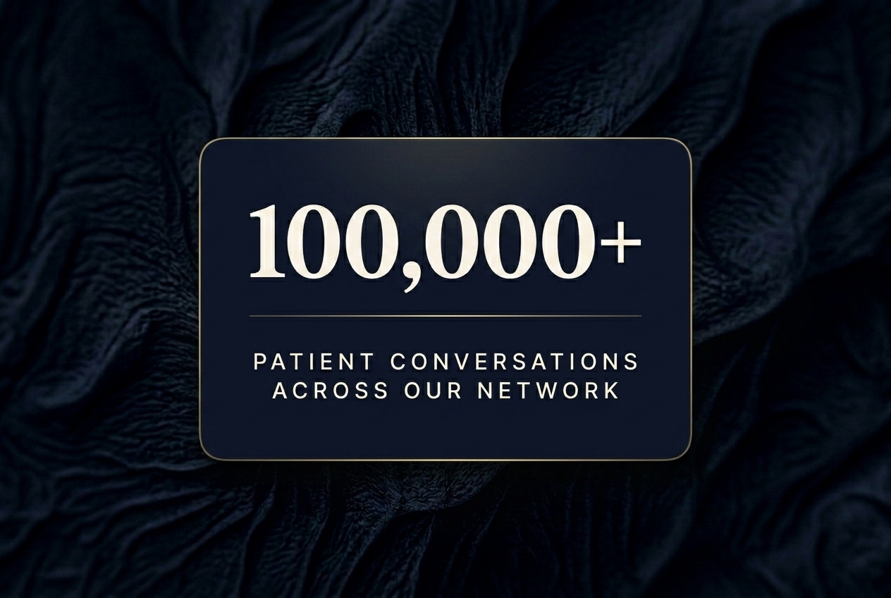 Agent in conversation with a patient