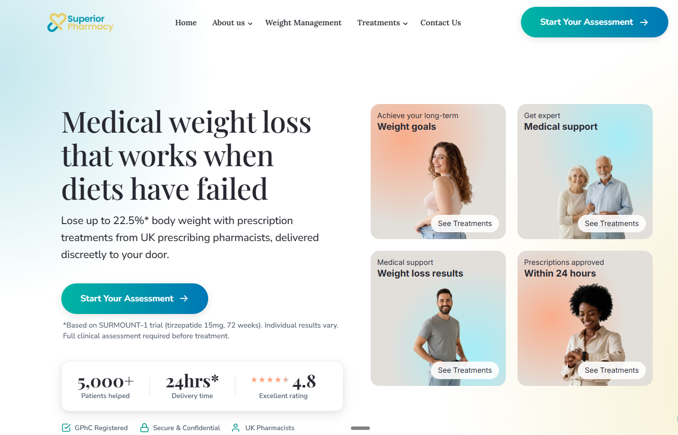 Superior Pharmacy website